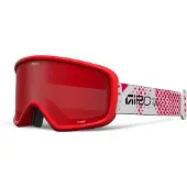 Giro vinterbriller junior STOMP RED FENCE (OTG) (sylindrisk) linse AMBER SCARLET 19-42% S2