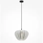 Maytoni hengelampe Cambio, hvit, Ø 47,5 cm, filt, E27