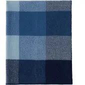 Klippan Ullpledd - 130x180 cm - 100% lammeull - Block Blue