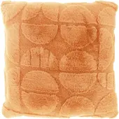 Borg Living Pyntepute - 45x45 cm - fuskepels - kobber