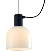 LUCANDE Serina hengelampe, 3 lys, hvitt glass