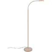 Briloner LED-gulvlampe Megg, beige, metall, 3000 K, berøringsdimmer