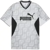 Puma Essentials Block Relaxed Football Jersey Men, Clothing, White, L