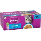 Whiskas Fiskespesialiteter I Gelé Våtfôr For Katter 80x85g