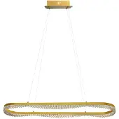 Milagro Lighting LED-hengelampe Preciosa, gull, metall, lengde 120 cm