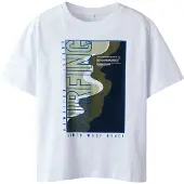Name it T-skjorte - NkmHansy - Bright White - - 11-12 år (146-152) - T-skjorte