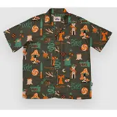 The Dudes European Fantasy Brown Hawaiian Skjorte svart