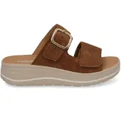 Hartjes dameslipper i semsket skinn – Cognac - Sandaler