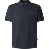 Pepe Jeans for man. PM5400076 Corbin navy polo shirt (L), Casual, Cotton, Short sleeve