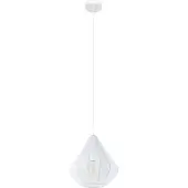 Eglo Dolwen hengelampe, hvit, Ø 33,5 cm, stoff