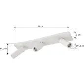 Arcchio downlight Brinja Slim, hvit, 3 lyskilder, GU10 MR11
