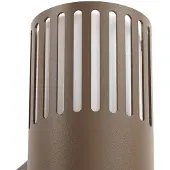 LINDBY utendørs vegglampe Lurinda, 2 lyskilder, brun, Ø10 cm, IP44