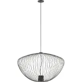 Euluna Hengelampe Pumpkin L, mørkegrå, Ø 70 cm, metall, GU10