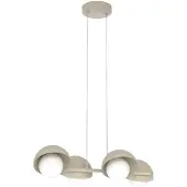 Valotorni Hengelampe Boom 4, beige, glass/stål, lengde 60 cm