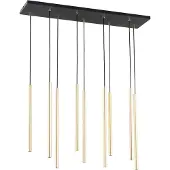 Emibig Hengelampe Selter, gullfarget, 9 lyskilder, metall