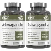 Elexir Pharma 2 x Ashwagandha 120 kapslar