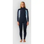 Rip Curl Trad 4/3 Mm Dame Våtdrakt I Neopren Med Lange Ermer Og Glidelås På Ryggen
