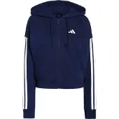 Adidas Essentials 3 Stripes French Terry Genser Med Hel Glidelås
