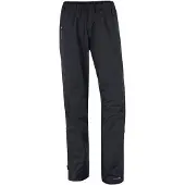 Vaude Women's Fluid Full-Zip Pants, regnbukser, dame, svart