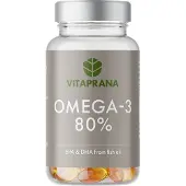 Vitaprana Omega-3 80% 100 kapsler