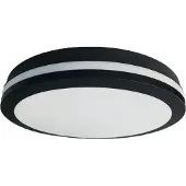 Milagro Lighting LED-taklampe Marlon, Ø 22 cm, svart, plast, IP54