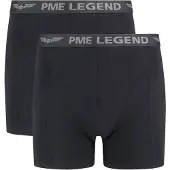 PME Legend Boksershorts 2-pakning Ensfarget Svart Størrelse