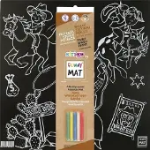 Strigo Sort matte + kritt Western Funny Mat