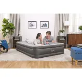 Bestway Fortech Luftmadrass med innebygd pumpe 203x152x46 cm