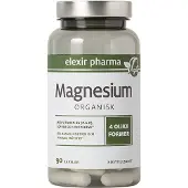 Elexir Pharma Organisk Magnesium 120 mg 90 kapsler