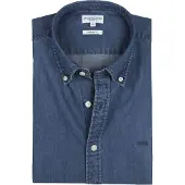Mcgregor Skjorte Chambray Indigo Blå Mørkeblå Størrelse