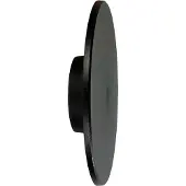 Milagro Lighting LED-vegglampe Disk, Ø 25 cm, svart, plast, IP65, CCT