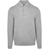 Profuomo Langermet Pologenser Luxury Basic Grå Størrelse