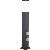 G&L Veilampe 400166140, høyde 80 cm, V2A, antrasitt, 2 stikkontakter