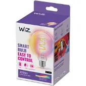 WiZ Connected Color G95 E27 Smart Filament Globe Bulb - RGB / 16 Millioner Farger + Dimbar Hvit LED