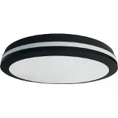 Milagro Lighting LED-taklampe Marlon, Ø 40 cm, svart, plast, IP54