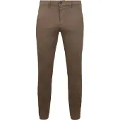 MAC Driverbukse Chino Brun Taupe Størrelse W 33