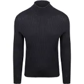 Suitable Pologenser Ribb Merino Marineblå Blå Mørkeblå Størrelse