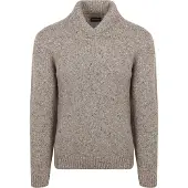 Suitable Genser Skjerf Tweed Eco Ull Grå Taupe Brun Størrelse