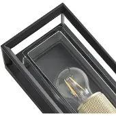 Arcchio utendørs vegglampe Ismera, antrasitt/messing E27, IP65