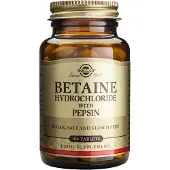 Solgar Betain Hydrochloride, 100 tabletter