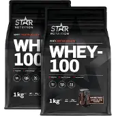 Star Nutrition Mix&Match: 2 x Whey-100 Myseprotein 1 kg