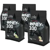 Star Nutrition Mix&Match: 4 x Whey-100 Myseprotein 1 kg