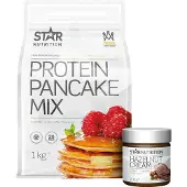 Star Nutrition Proteinpannekaker 1 kg + Protein Hasselnøttkrem 200 g