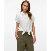 Vero Moda Thea Tie Kort Ermet Bluse
