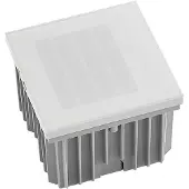 Arcchio LED innfelt vegglampe Zamo, lamell, hvit, metall, IP65
