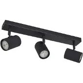 LINDBY downlight Kardis, mørkegrå, 3 lyskilder, metall, GU10