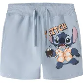 Name It Mini Shorts - NmmAl - Stitch - Blue Tåke - - 4 år (104) - Shorts