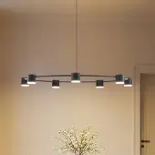 Sigma Hengelampe Kodo, 7 lyskilder, svart, stål, GX53