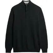 Superdry for man. M6110690A Essentials Half Zip Sweater black (XL), Casual, Cotton