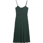 Superdry for woman. W8011419A Green open back knit dress (L), Casual, Viscose, Modal, Sleeveless / Straps